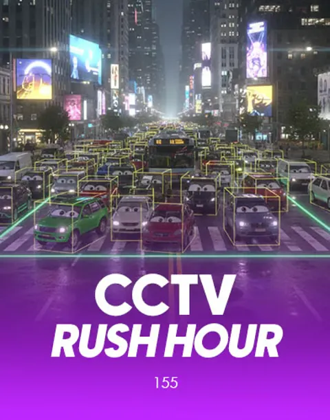 CCTV Rush Hour crypto slot by 155 at Lucky Block Casino